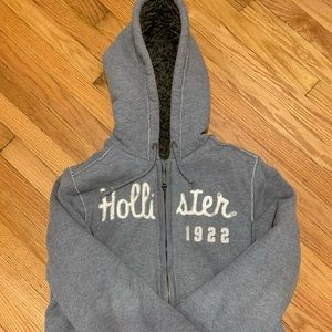 Hollister XL Full Zip Wool Sweatshirt